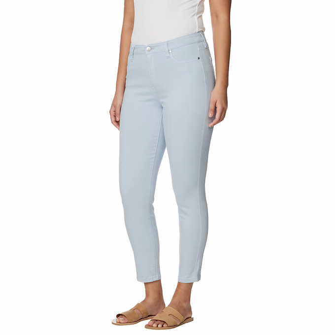 Buffalo Ladies' Size 12 Tencel Blend Ankle Pant, Light Blue (Cali Blue), Customer Return