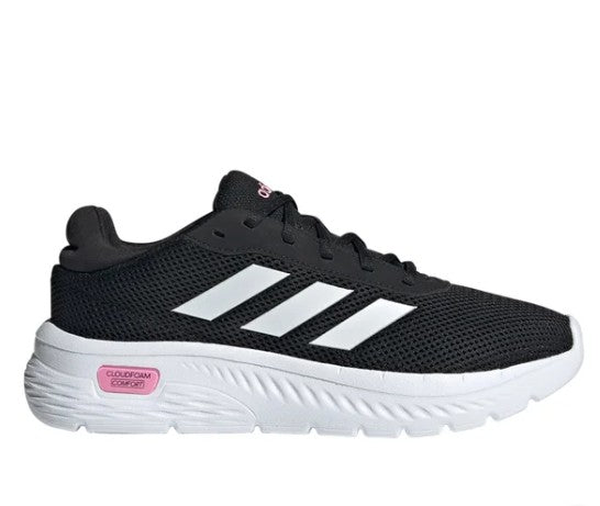 adidas Ladies' Size 8 Cloudfoam Comfy Sneakers Running Shoes, Black IH2974
