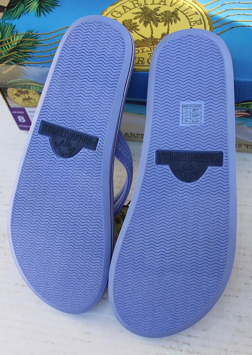 Margaritaville Ladies' Size 8 Wildwood Flip Flops Sandals Thongs, Lilac