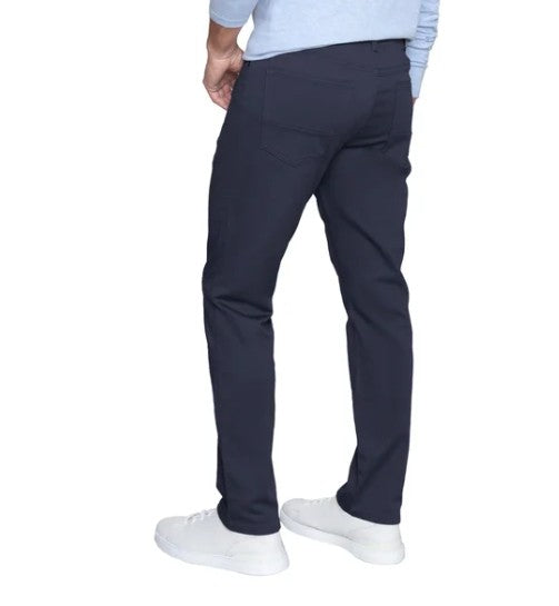 English Laundry Men's Size 32 x 30 4-Way Stretch Straight Fit Pants, Blue