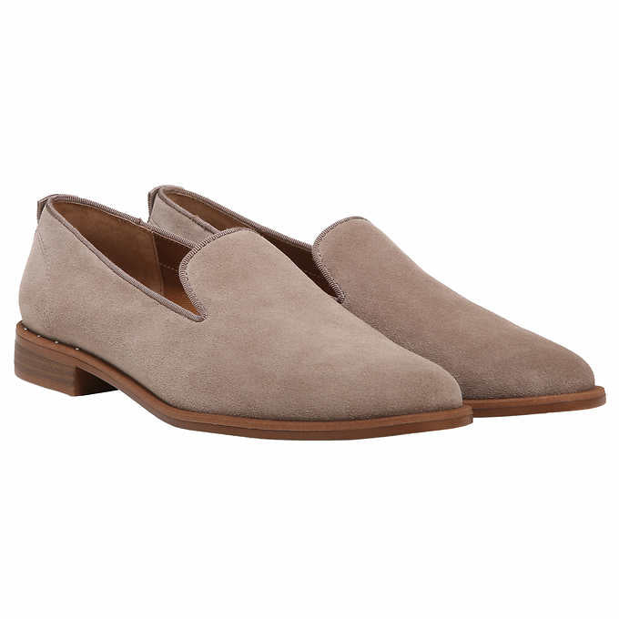 Franco Sarto Ladies Size 7 Loafers Suede Upper Slip on Shoes, Tan, New with Tags