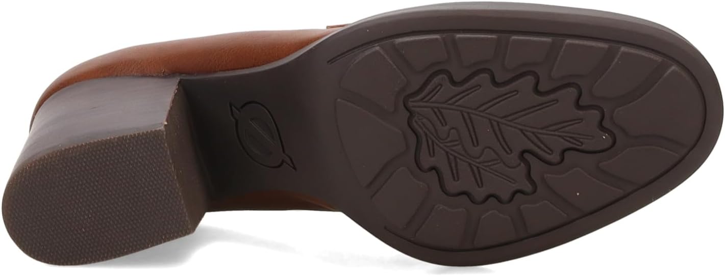 BOC by Born Benedict Womens Size 6, Stacked Heel Loafers Slip On Shoes, Brown