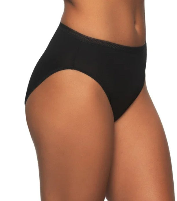 Felina 6-Pack Women's Size XL Hi-Cut with Lace Trim, Open Pack