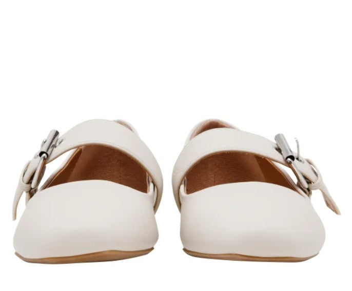 DV by Dolce Vita Ladies' Size 10 Mary Jane Flat Shoes, Ivory (Beige)