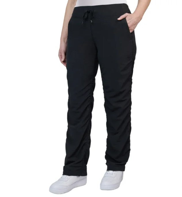 Kirkland Signature Women's Size XXL (16-18) Woven Active Pants, Black