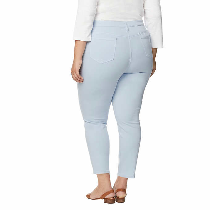Buffalo Ladies' Size 12 Tencel Blend Ankle Pant, Light Blue (Cali Blue), Customer Return