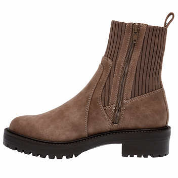 Dolce Vita Ladies' Size 7, Stretch Knit Bootie, Brown (Mushroom), Customer Return