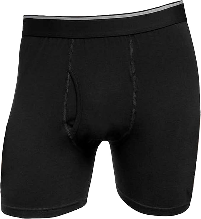 Kirkland Signature Men's Size XXL (44-46) Boxer Briefs, 4-pack, Black, Open Box