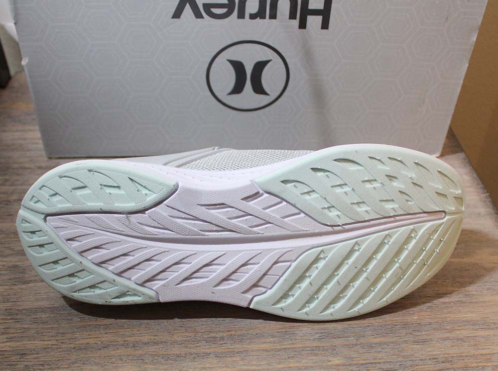 Hurley Ladies' Size 8 Roscana Bungee Slip on Sneaker Shoes, Gray, New in Box