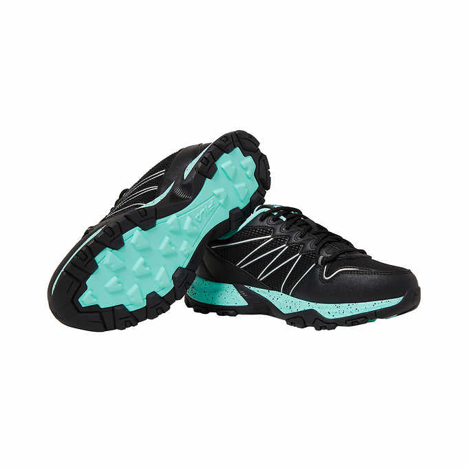 Fila Quadrix Ladies' Size 6, Trail Shoe Sneaker, Black - Aqua, Customer Return