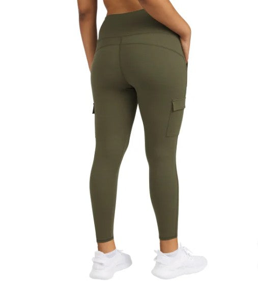 Hurley Ladies' Size X-Small (0-2) Cargo Tights Stretch Leggings, Green
