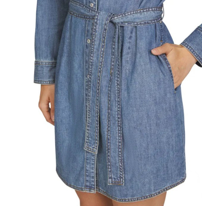 Wrangler Ladies' Size XL (16) Denim Dress, Blue