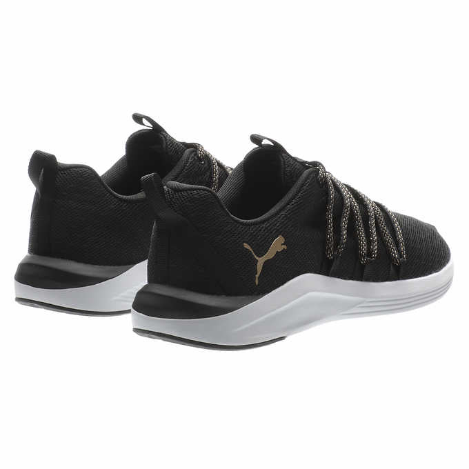 Puma Ladies' Size 7.5, Prowl Knit Shoe Sneaker, Black, Grade A
