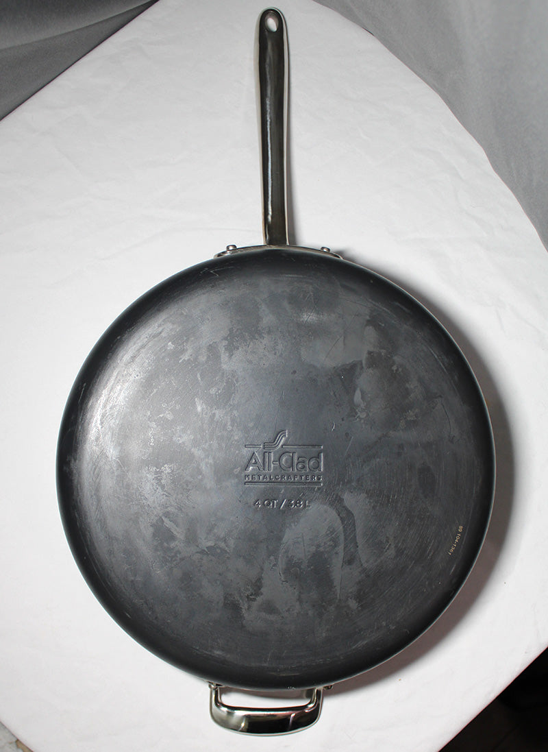 All-Clad 4 QT Hard Anodized Saute Pan Non-Stick with Glass Lid