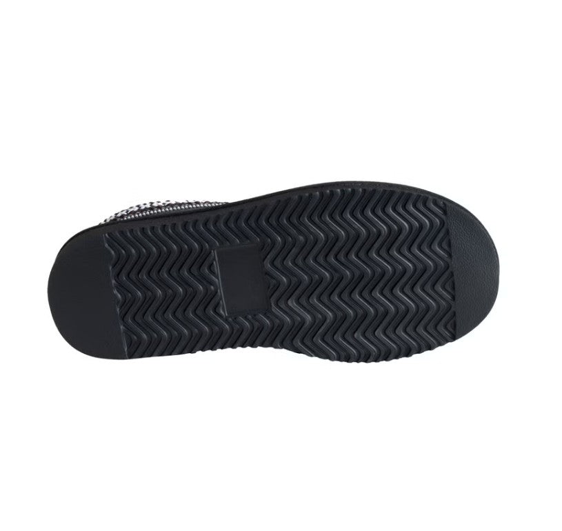 Kirkland Signature Unisex Men's 8 Ladies' 9 Shearling Slippers, Black