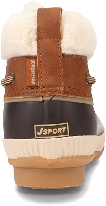 Jsport Mary Women's Size 7, Waterproof Faux Fur Duck Boot, Brown New Ships without box