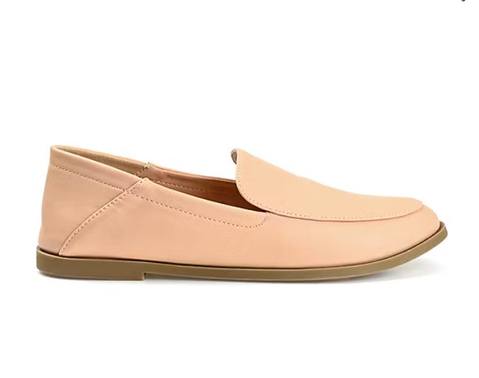 Journee Collection Corinne Womens Size 9 W, Moc Closed Toe Loafers, Nude
