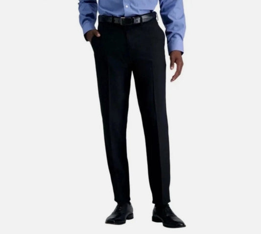 Kenneth Cole Men's Size 34 x32, Techni-Cole Performance Pants, Slim Fit, Black