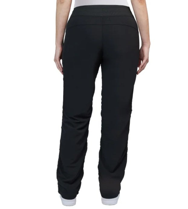 Kirkland Signature Women's Size XXL (16-18) Woven Active Pants, Black