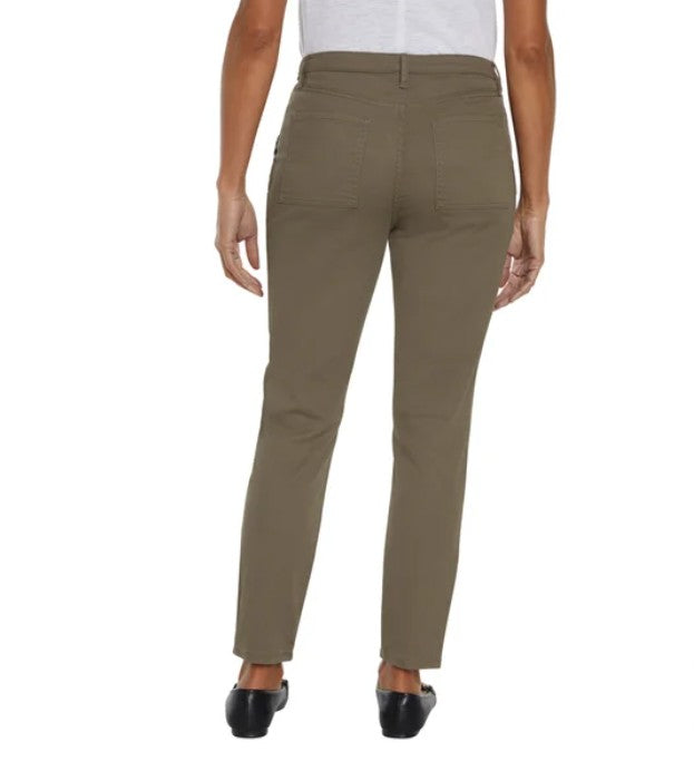 Banana Republic Ladies' Size 16 High Rise Twill Pants, Green