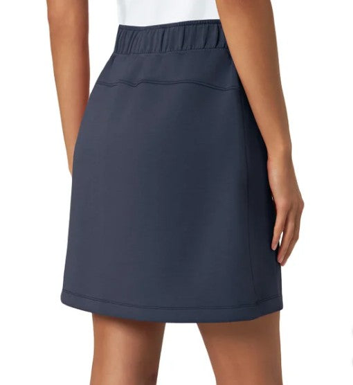 Mondetta Women's Size Large (12-14) High Rise Pull-On Skort, Navy Blue