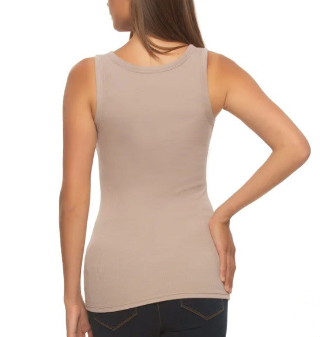 Felina Women's Size Large (10-12) Ribbed Tank Tops, 3-pack, Open Box