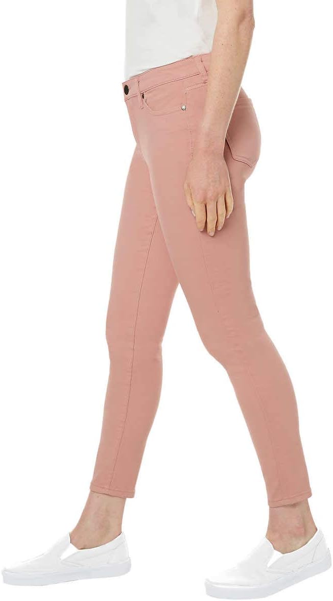 Buffalo Ladies' Size 12 Aubrey Mid-Rise Stretch Super Soft Ankle Pant, Pink, Customer Return