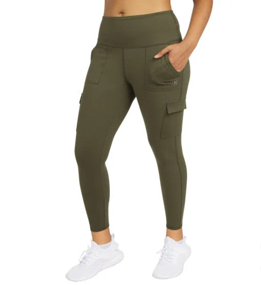 Hurley Ladies' Size X-Small (0-2) Cargo Tights Stretch Leggings, Green