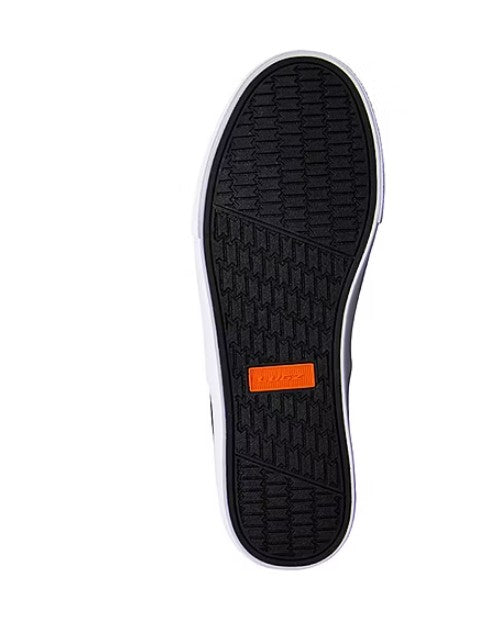 Lugz Men's Size 8.5 Wide, Clipper Slip-On Canvas Sneakers Shoes, Black-White