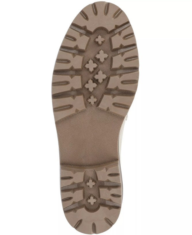 Journee Collection Women's Size 7, Jessamey Lug Sole Loafers, Grey Faux Suede