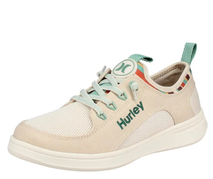 Hurley Ladies' Size 8.5 Castaic Bungee Shoes, Beige, New (NO BOX)
