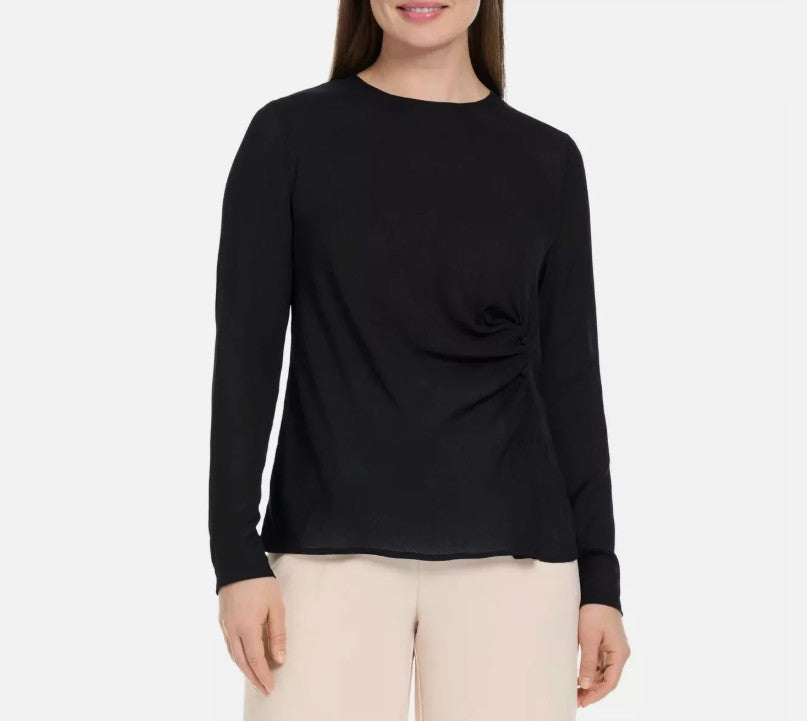 Ted Baker Ladies' Size XL (16) Long Sleeve Blouse, Black