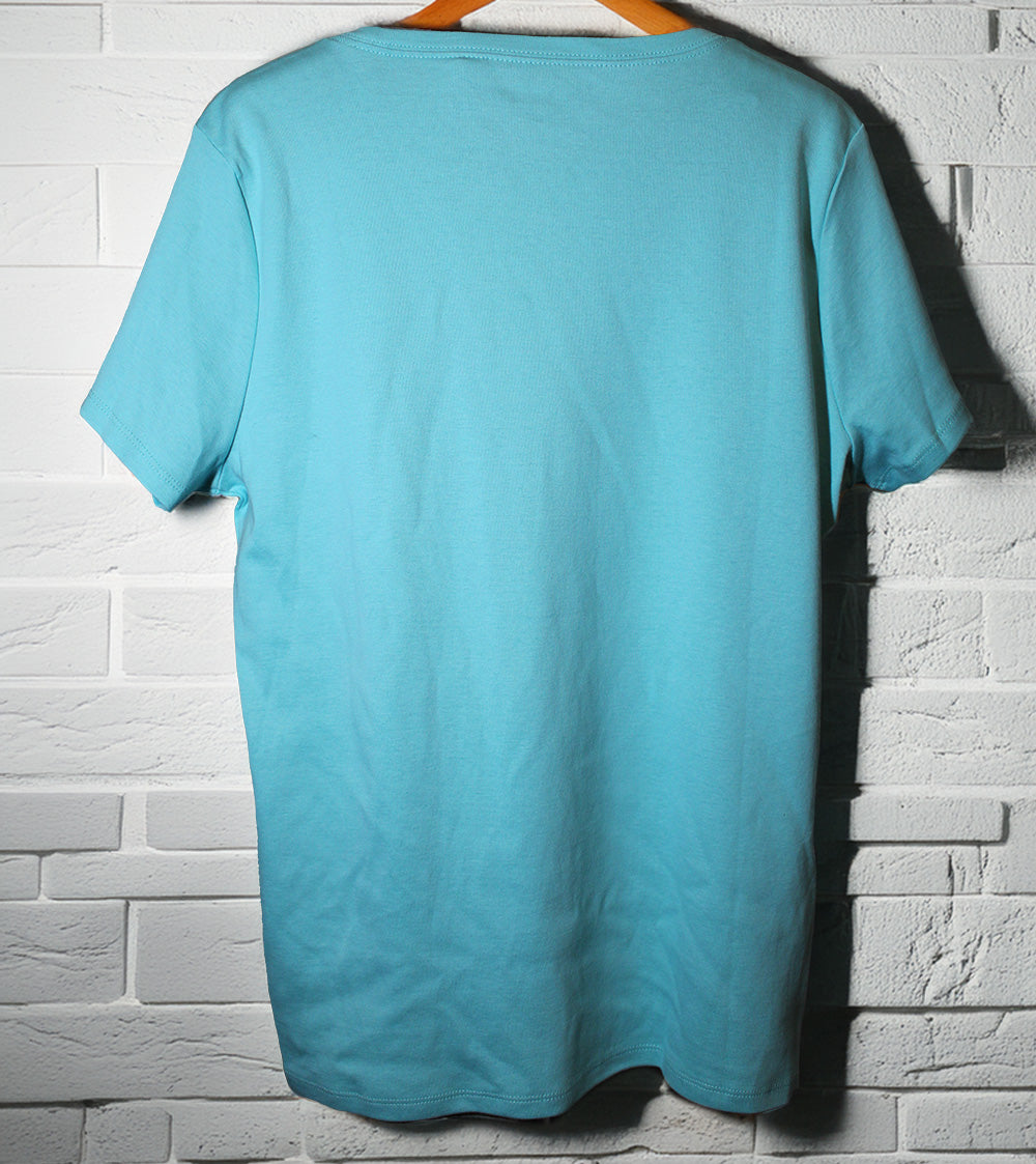DKNY Jeans Ladies Size Large Short Sleeve Tee T-Shirt Top, Blue, Customer Return