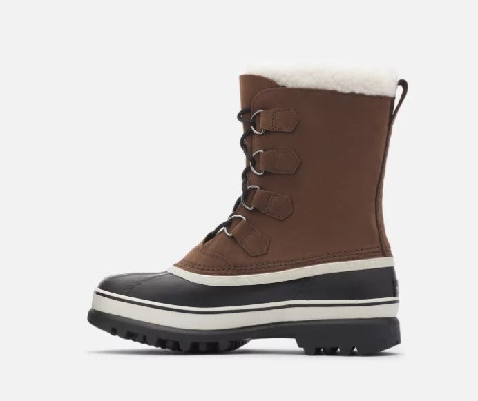 Sorel Men’s Size 9 Caribou Boots Waterproof Cold Rated -40, Brown, Customer return