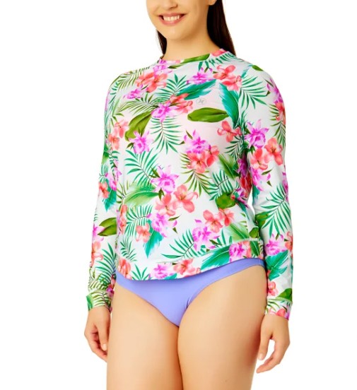 Hurley Ladies' Size XL (14) Long Sleeve Sun Protection Shirt UPF 50+