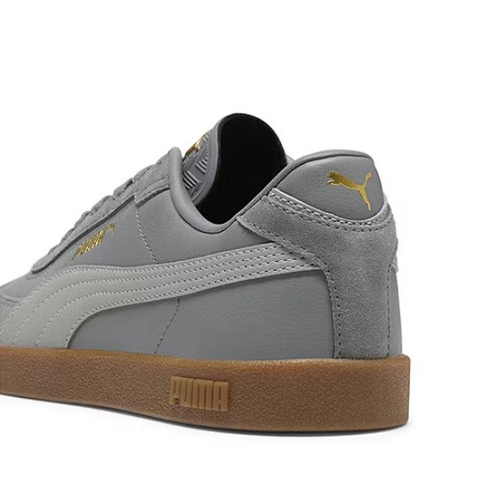 PUMA Club II Era Men's Size 8, Shoes Sneakers Faux Suede, Gray/Gold (NO BOX)