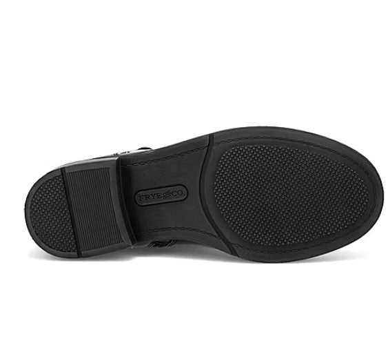 Frye and Co. Womens Size 6, Cormac Moto Buckle Combat Boots, Black