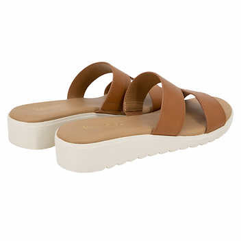 Kensie Ladies' Size 8, Elena H Band Sandal, Cognac (Tan)
