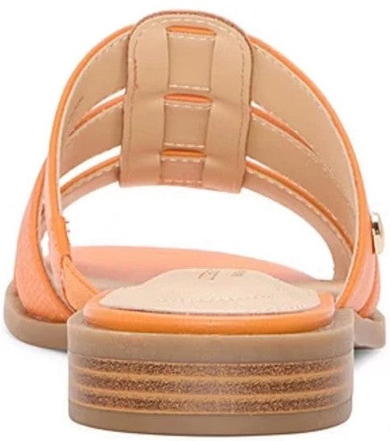 Liz Claiborne Women's Size 9.5, Meridian Flat Sandals, Tangerine Orange (NO BOX)