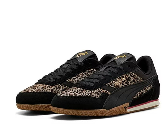 PUMA Women's Size 7.5 Bella Donna Sneaker Shoes, Black Cheetah, New (NO BOX)