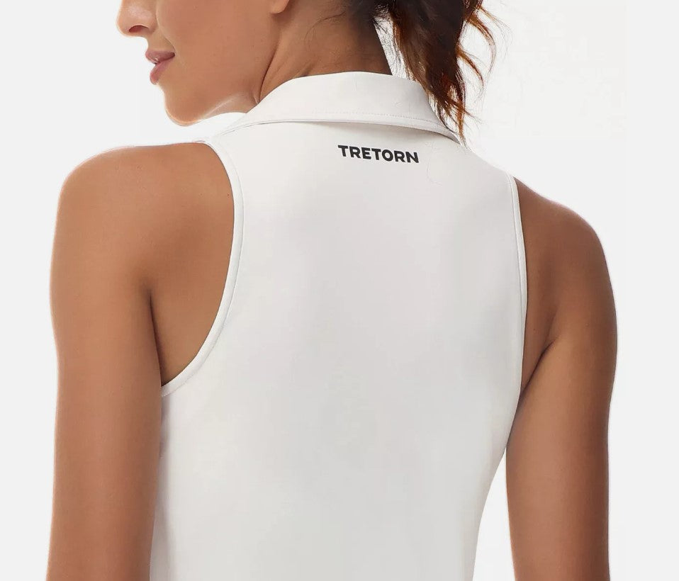 Tretorn Ladies' Size XXL (20-22) Sleeveless Polo Shirt, White