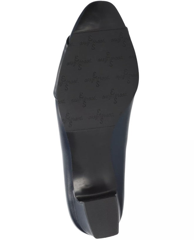 Easy Street Lyanna Women's Size 8 WW, Block Heel Pumps, Navy