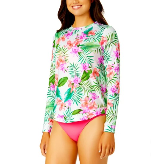 Hurley Ladies' Size XL (14) Long Sleeve Sun Protection Shirt UPF 50+