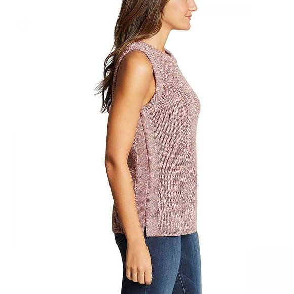 Ella Moss Ladies' Size Medium, Sleeveless Sweater Tank, Coral Flame Red