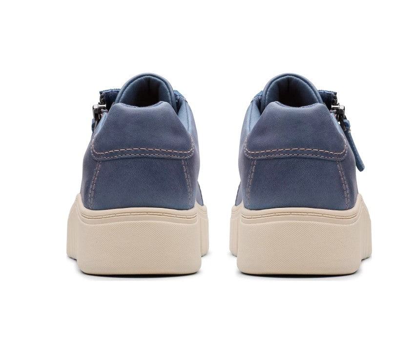 Clarks Women's Size 11, Mykah Joy Round Toe Sneakers, Denim Blue