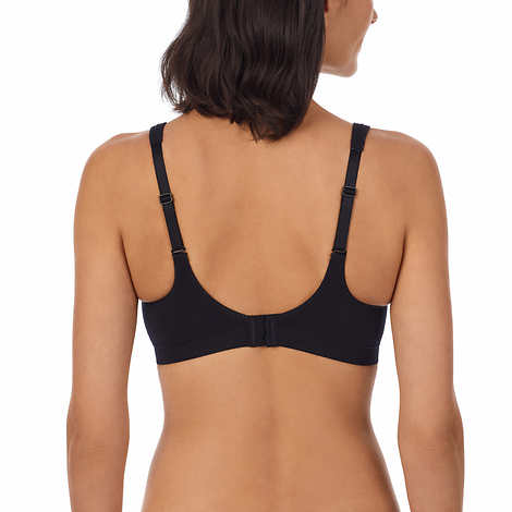Carole Hochman Ladies' Size Medium, Wirefree Bra, 2-pack Black (1) Moonlight (1)