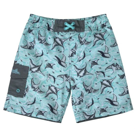 UV Skinz Size 3T Swim Set 3-PC (1) swim shirt (1) board short (1) hat, Manta Rey