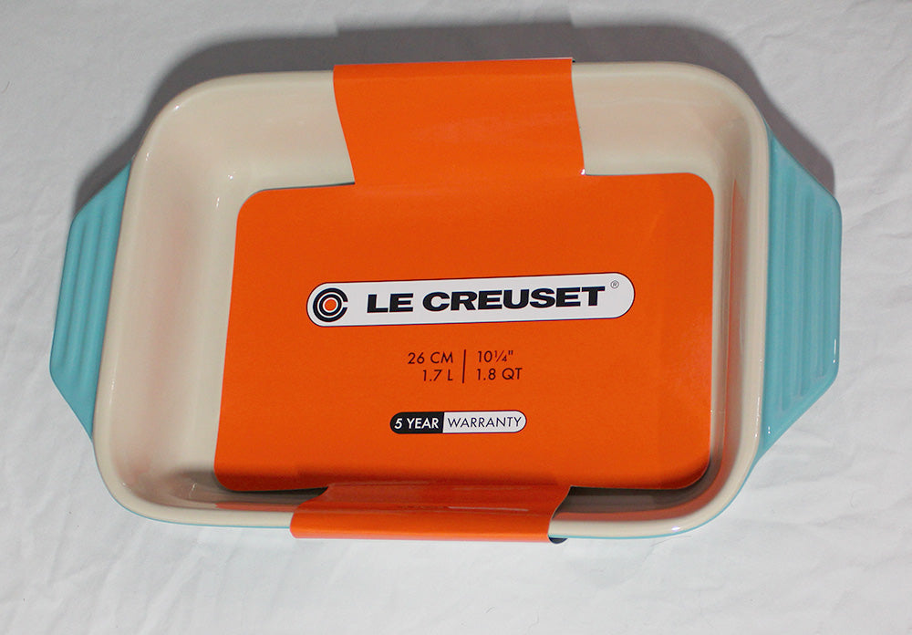 Le Creuset 1.8 qt. Signature Rectangular Baking Dish 10 X 7, Caribbean Blue