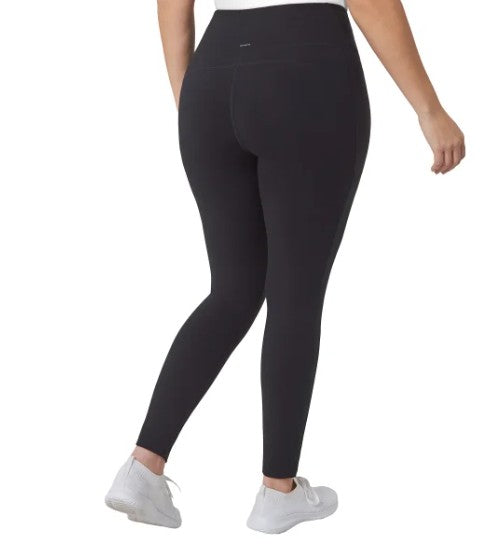 Mondetta Women's Size Medium (8-10) Mixed Media Leggings, Black