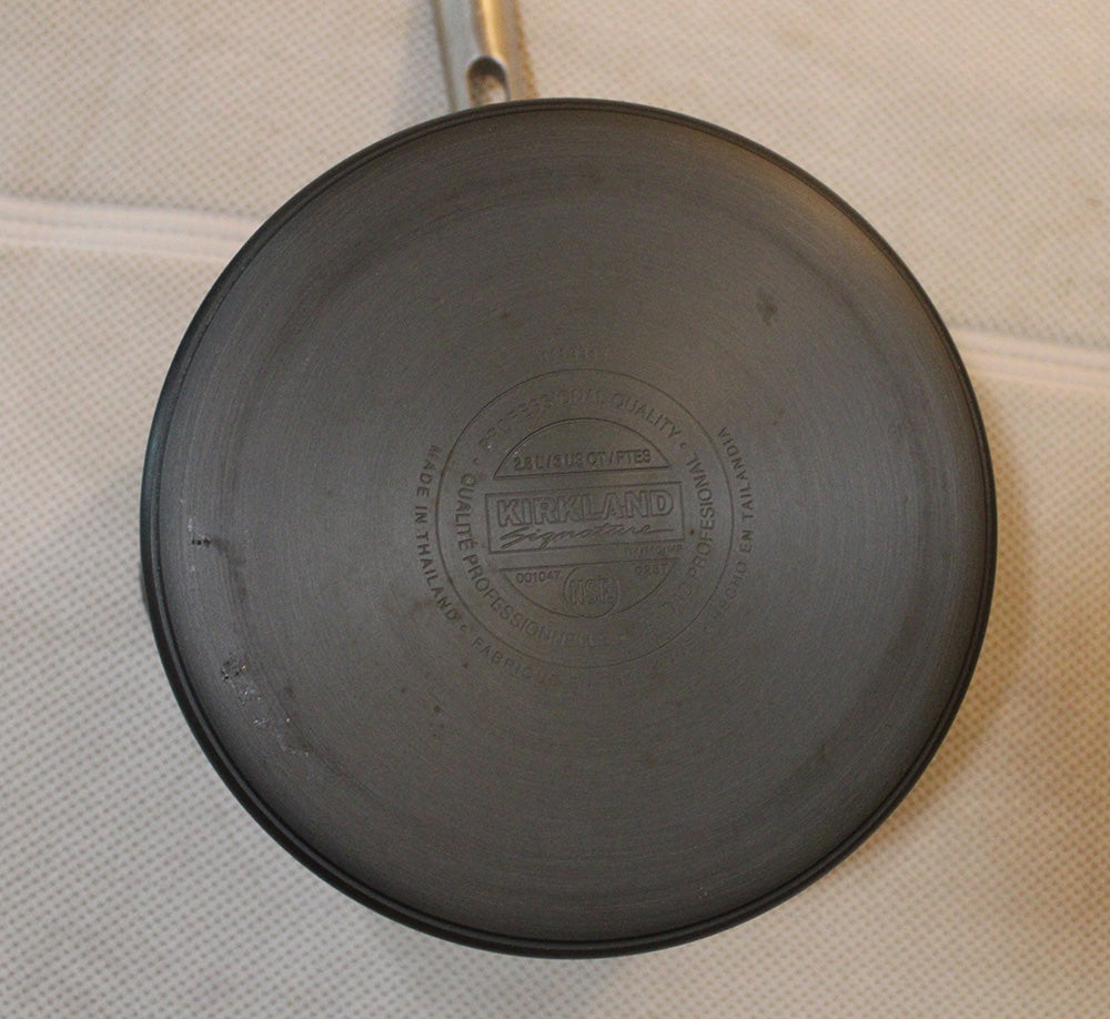 Kirkland Signature 3-qt. Covered Saucepan Non-Stick Hard Anodized Aluminum
